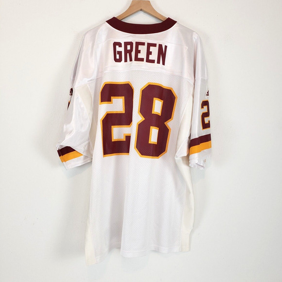 Vtg Washington Redskins NFL SIZE 56 White #28 Darrell Green Adidas Jersey - Picture 13 of 13